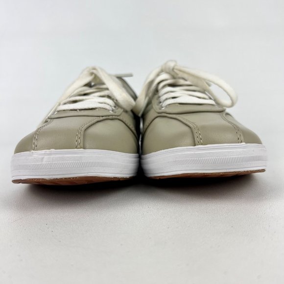 Keds Prestige Womens Sneaker OrthoLite Stone Tan Leather Lace Up Shoes size 9 - Picture 5 of 16